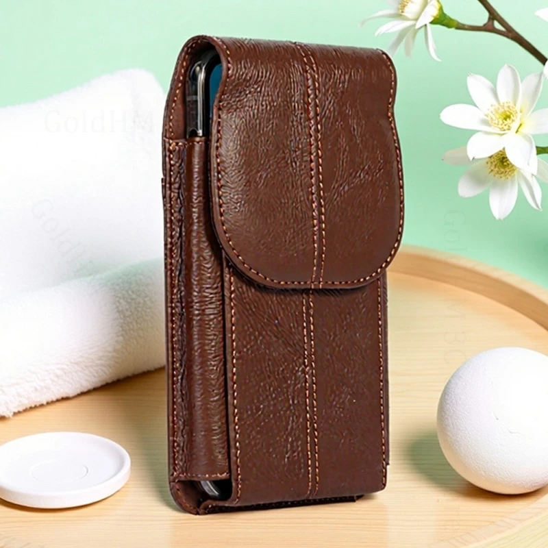 

Phone Premium Leather Pouch Cases For ZTE nubia Red Magic 10S 9 8 8s 9s Pro Plus 10 Air 7 Pro Holster Belt Waist Bag Flip Shell