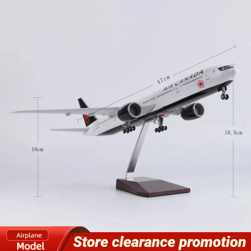 

1/157 Scale 47CM Airplane Air Canada Boeing B777/B787 Airline Aircraft Model Diecast Resin Plane Aircraft Collection Display Fan