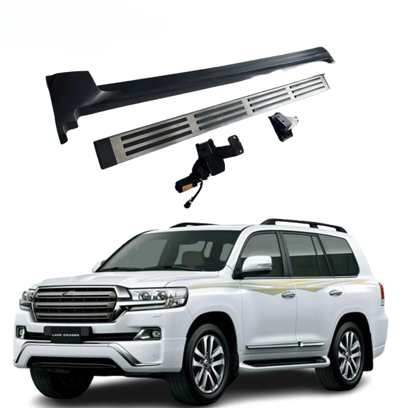

Epic Level Automotive Parts Automatic Electric Power Side Step Running Board for LC200 With Side Skirts