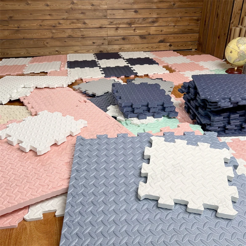 Alfombra de rompecabezas de espuma EVA para niños, tapete grueso de juegos para bebés, Alfombra de actividades para habitación de niños, 16 piezas,