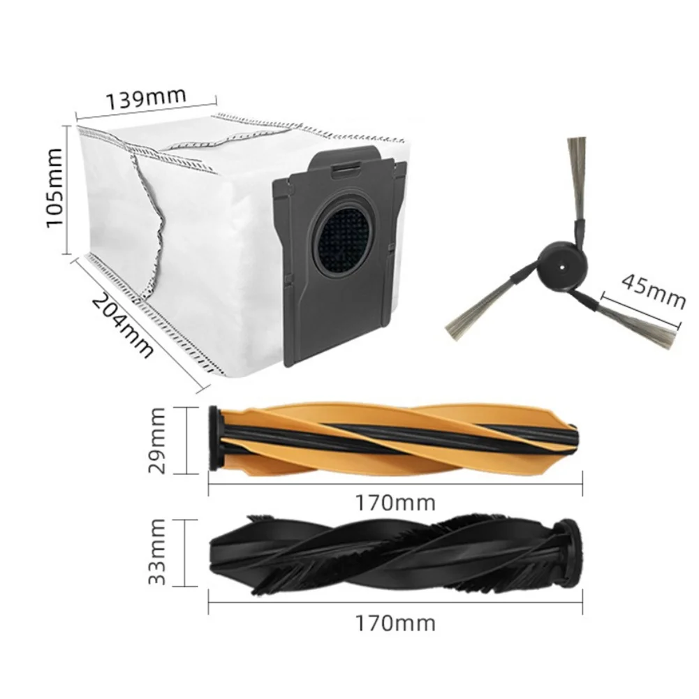 Main Brush Roller Mops HEPA Filters Side Brushes For MOVA Z60 Ultra Roller Complete Robot Vacuum Cleaner Accessories
