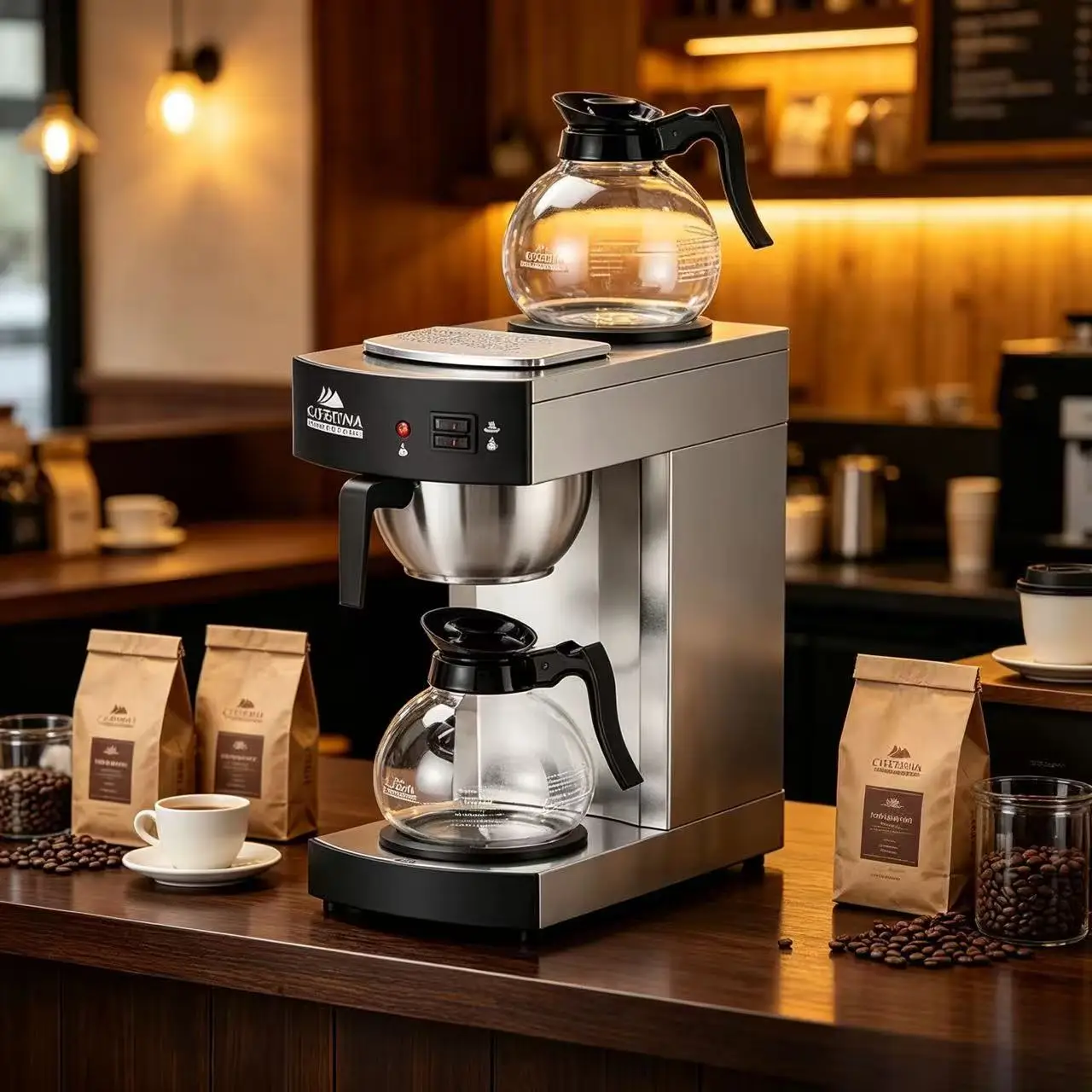 Compact Low Noise Multi Purpose Home Coffee Machine with Multi Function Household Automatic Coffee Maker for Daily Drink