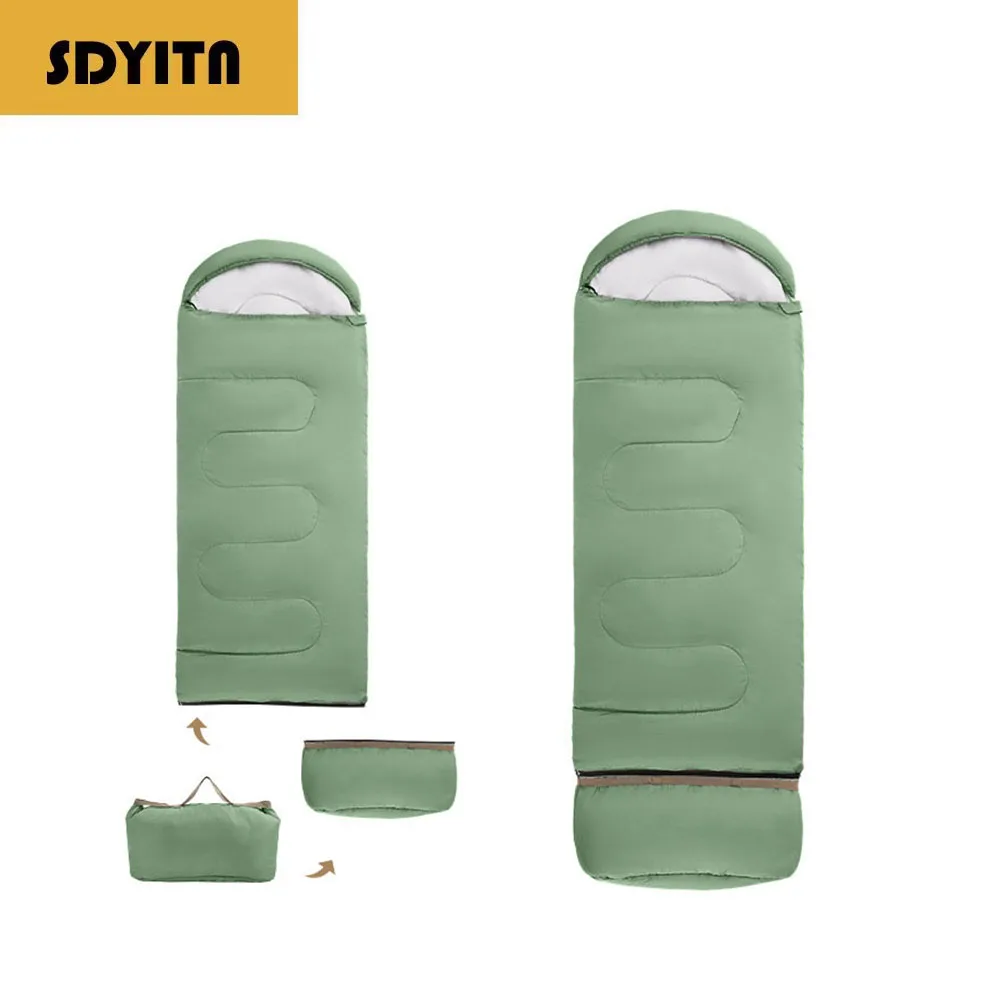 

Ultralight Envelope Sleeping Bag for Adults Thickened Portable Camping Gear for Cold Weather Compact and Warm for Office Nap