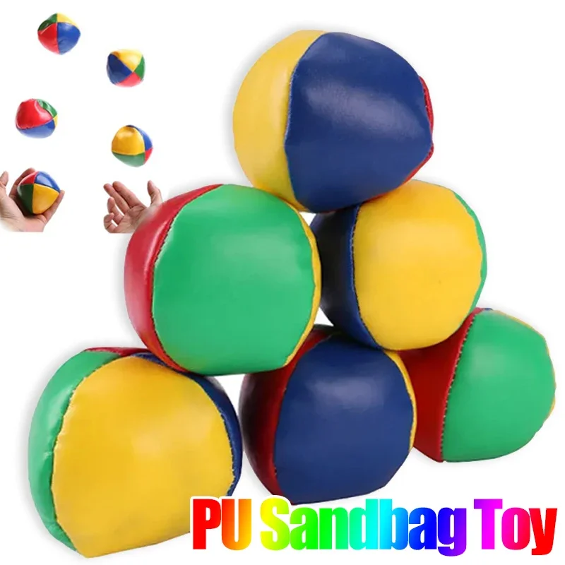 Children Throwing Sandbags Sports Toys PU Waterproof Handmade Sandbags Kindergarten Baby Interactive Throwing Game Props