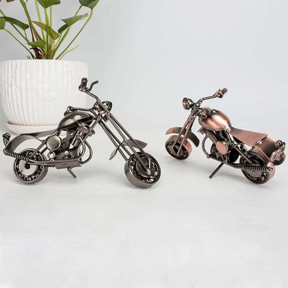 هدايا الدراجات النارية المعدنية، ديكور الدراجة النارية، ديكور مكتب غرفة المنزل الحديدي، هدايا مصنوعة يدويًا للرجال، أدوات رائعة