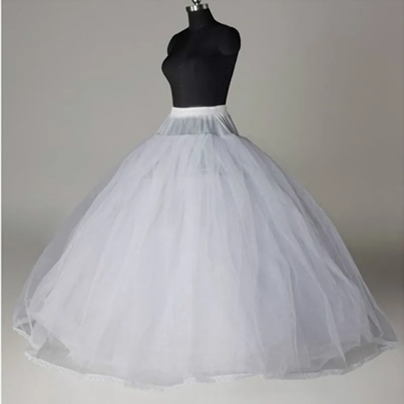 Neue Ankunft Weiß 3/6/8 Schicht Tüll Petticoat Hochzeit zubehör vestido branco unterrock jupon mariage petticoat frau