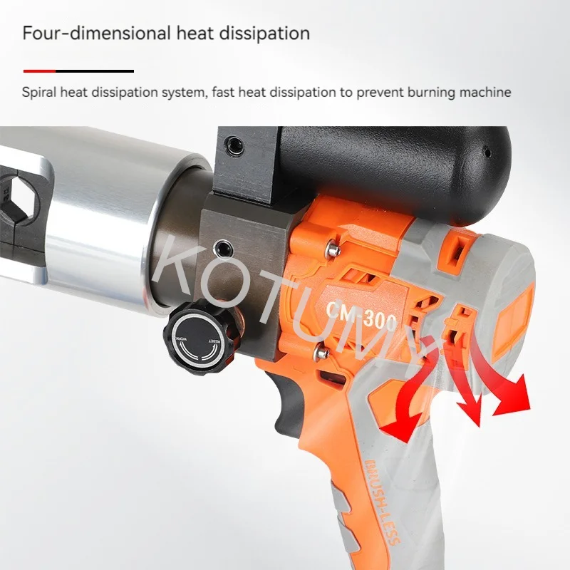 KOTUMY CM-300 Rechargeable Hydraulic Pliers 18V Electric Hydraulic Crimping Charging Crimping Tool Portable Hydraulic Pliers