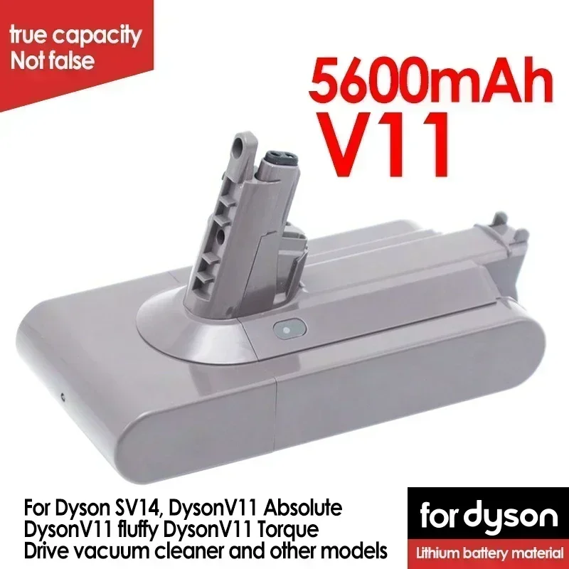 Batería de aspiradora Dyson V8 V7 SV10 5000mAh 21,6 V batería de limpieza completa/mullida/animales y batería de iones de litio de repuesto de 4,0mAh