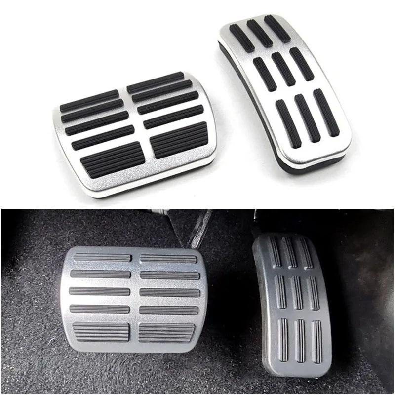 For Renault Zoe Clio Captur Kaptur Duster Twingo No Drill Aluminum Alloy Car Accelerator Gas Brake Pedal Pad Decorative Cover