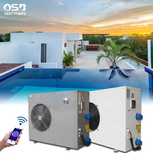 20KW Air Source Titanium Heating Heat Pump for Ground Pools Eco-Friendly R410A App-Controlled Freestanding Outdoor Use
