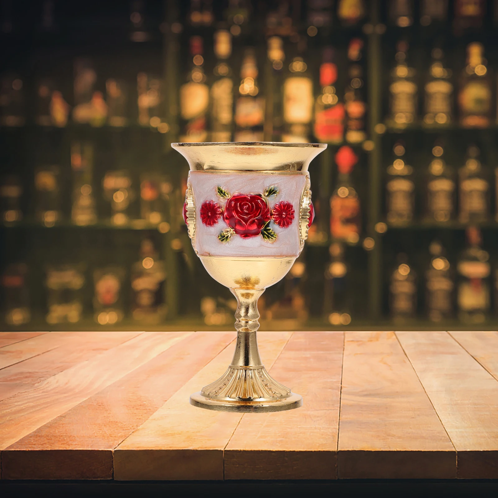 

Tin Alloy Metal Highball Glass Exquisite Small Wine Cup European Style Decorative Drinking Cup For Home Restaurant Party Use