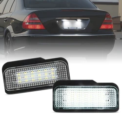 2Pcs For Benz W211 S211 S203 W219 R171 Tesla Model S White LED Number License Plate Light
