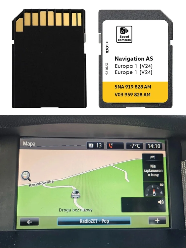 für VW Discover Media Navigation AS V24 Version 5NA919828AM Update UK Europa 2026 Karten Sat Nav EU SD-Karte 32GB