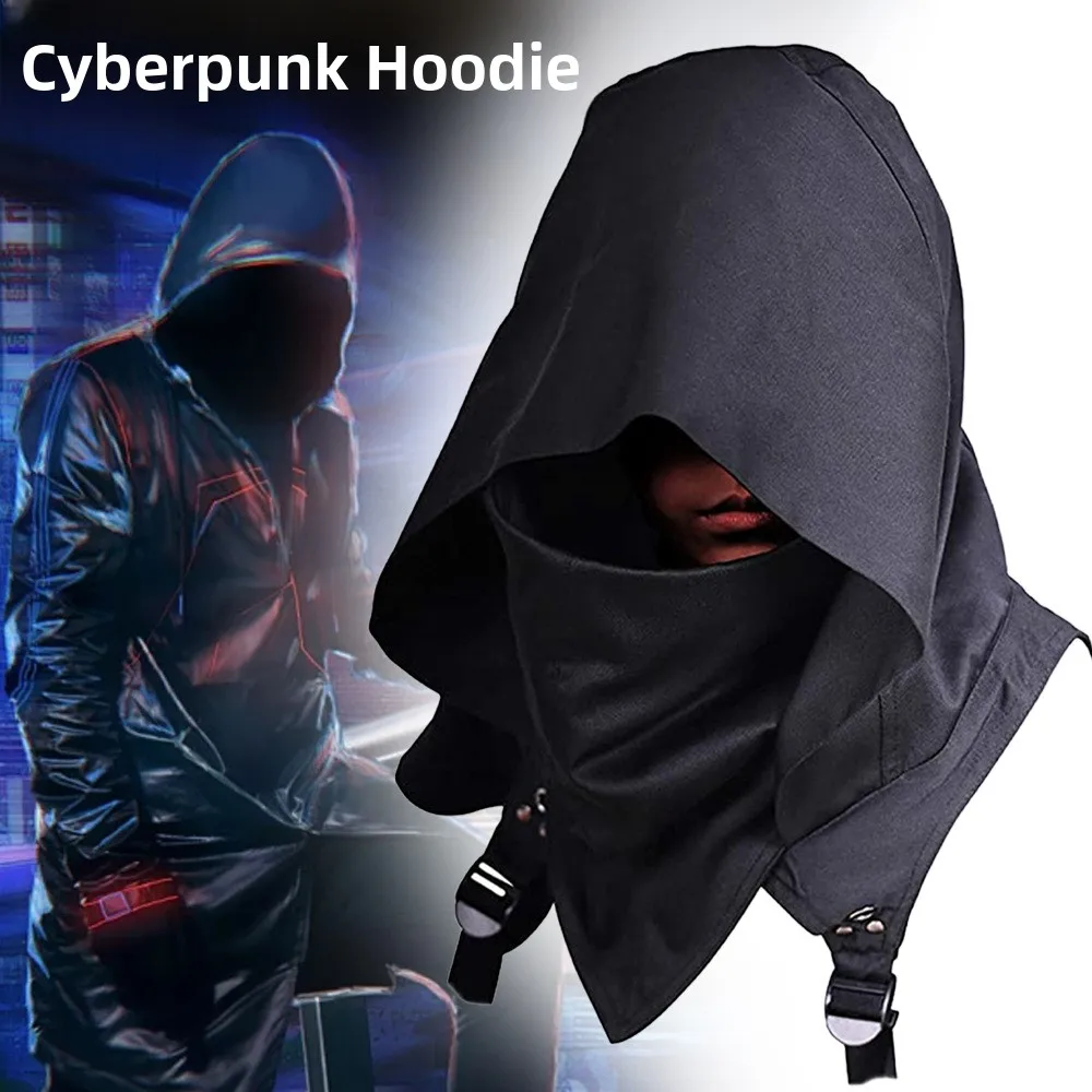 

Трансграничная новая шляпа в стиле киберпанк на Хэллоуин, средний возраст, ролевая гарнитура, плащ с капюшоном, женский этнический костюм, сценический костюм