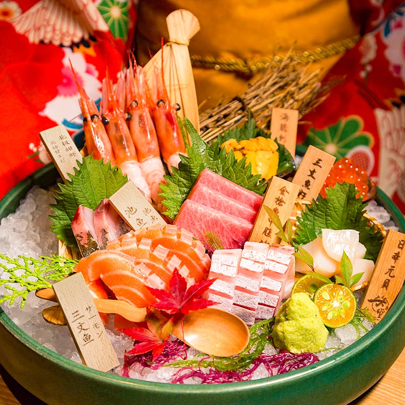 

Японский Ресторан Суши из бука, меню еды Izakaya, винтажные маленькие страницы, деревянное украшение с гравировкой