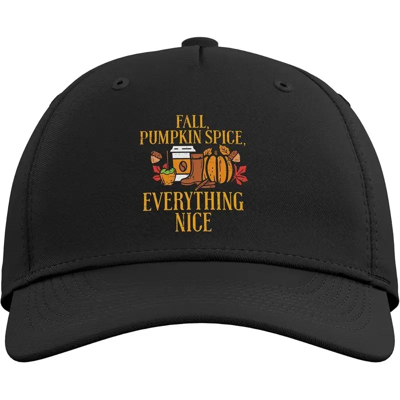 Fall Pumpkin Spice Everything Nice Autumn Season Women Adjustable Baseball Hat
