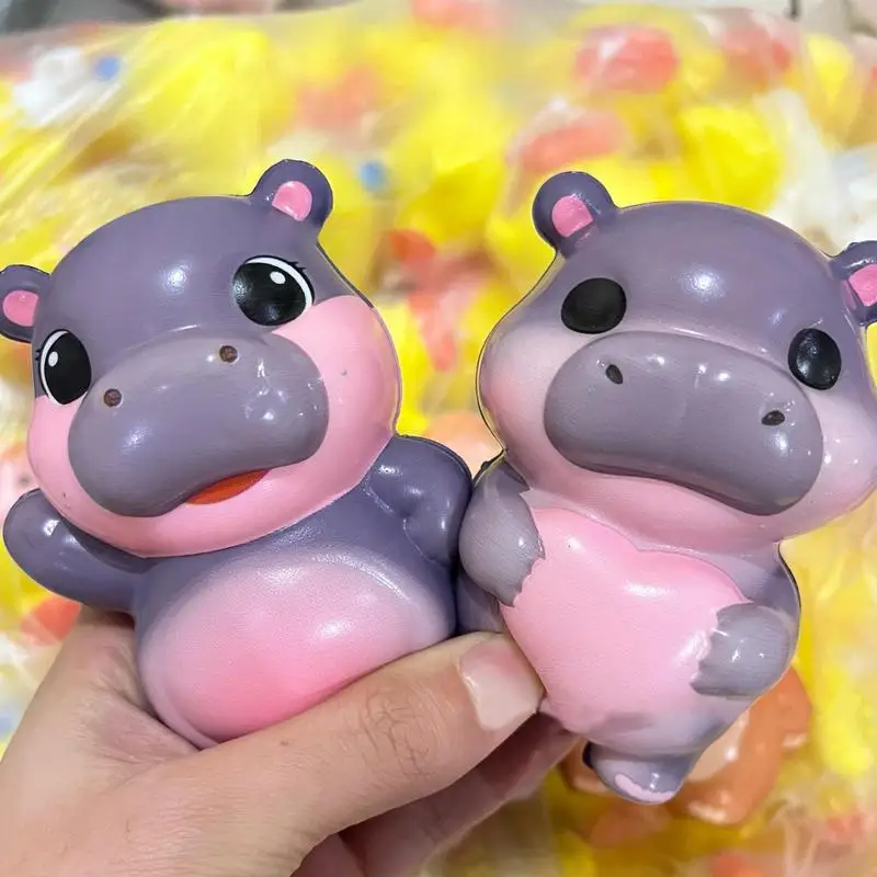 Soft Little Hippo Fidget Toys Slow Rising Cute Squeeze Toys For Kids Animal Squeeze Toys For Kids Creative Fidget Toy