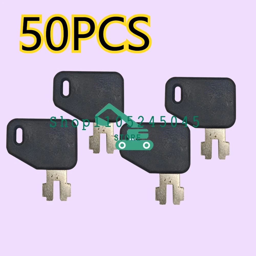 

50 шт. ключей зажигания для экскаваторов EC21, EC55, EC160B, EC210, совместимых с системой Main Gate Battery Power