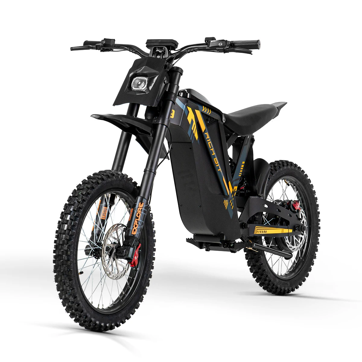 RICH BIT V9 Ultra 2500W Spitzenleistung Elektro-Mountainbike, 48V 20Ah Akku, 60-63km/h Höchstgeschwindigkeit, 76,7Nm Drehmoment, Offroad-Fatbike E-Bike
