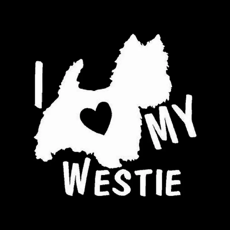 Jpct Car Stickers And Decals I Love My West Hound Car Diesel Car Interior Trim Waterproof Car Exterior Accessories Vinyl Sticker