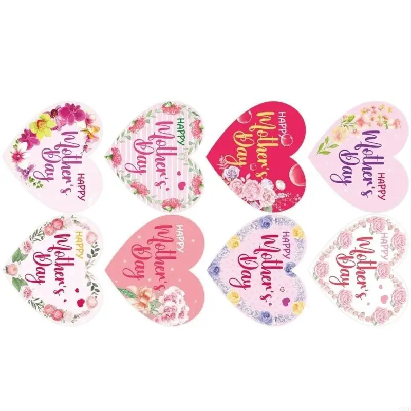 500PCS Flower Sticker 1Inch Happy Mother's Day Sticker Adhesive Wrapping Label For Seal Envelope Card Box Packaging
