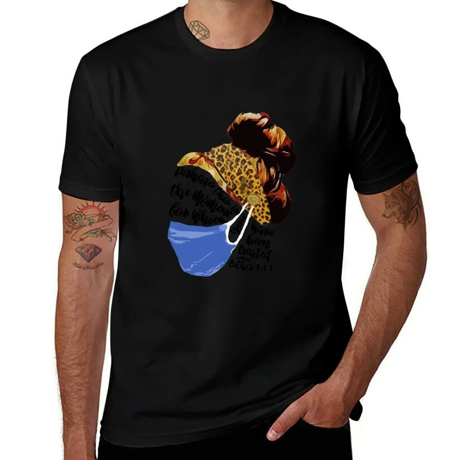 perhaps this is the moment for which you were created nurse T-Shirt man t shirt cotton high quality T-Shirt