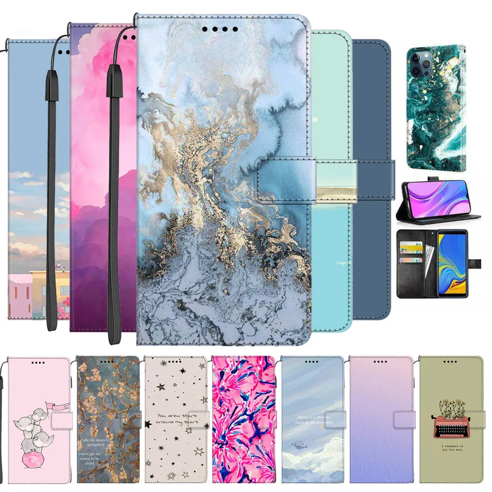 حافظة محفظة جلدية لهاتف Tecno POP 7 Pro حقائب جلدية مغناطيسية عصرية غطاء قلاب لهاتف Tecno Pop7 فتحات بطاقة BF6 BF7