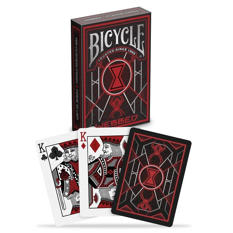 

Bicycle Webbed Playing Cards Spider Web Deck Poker Size Card Games Magic Tricks for Magician