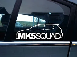 Per MK5 SQUAD Vinyl Sticker-basato su vw golf mk5 GTI Car Styling