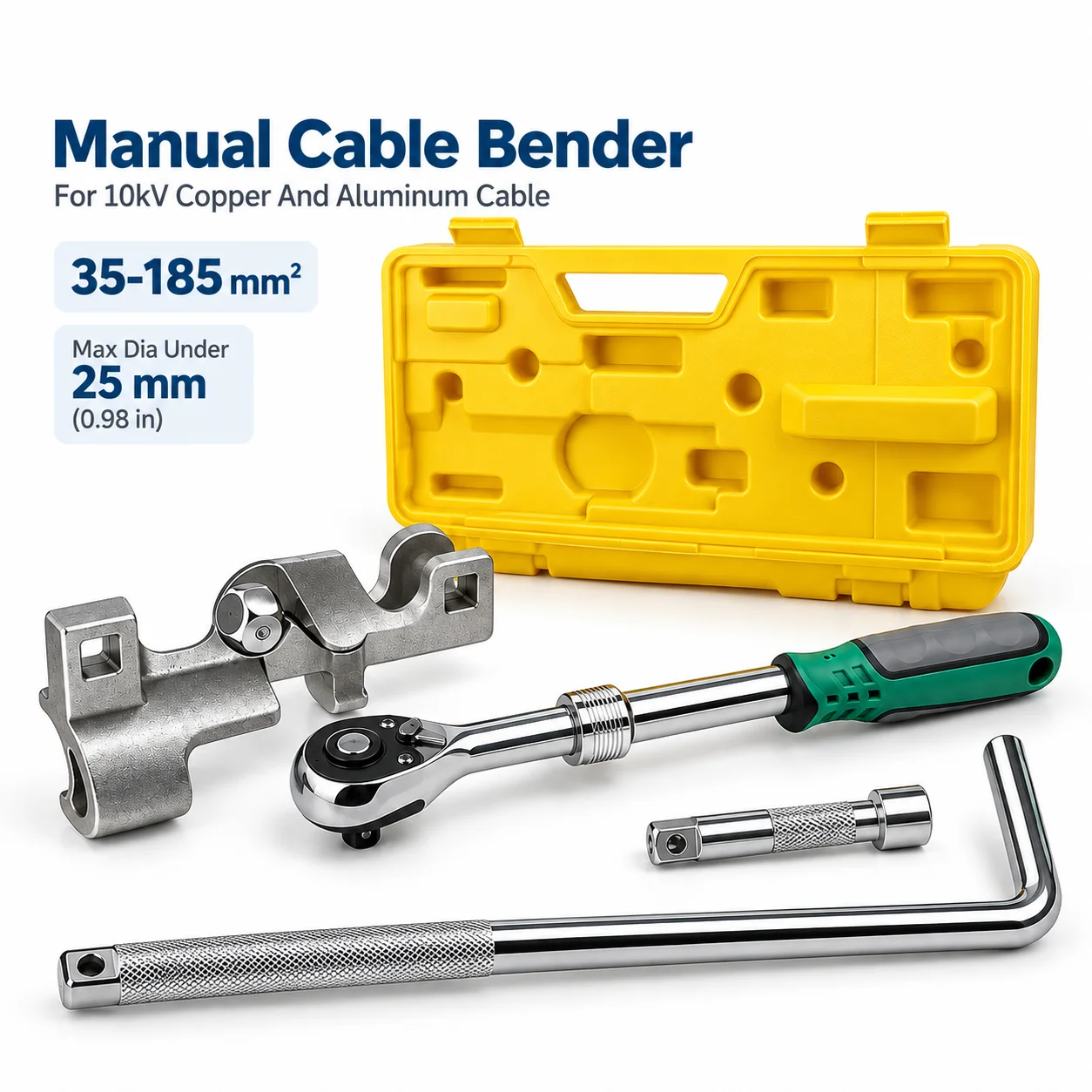 AOLIVIYA Manual Cable Bender 10KV 35 To 185mm2 Copper Aluminum Cable Bending Tool Mechanical Electrical Wire Bender