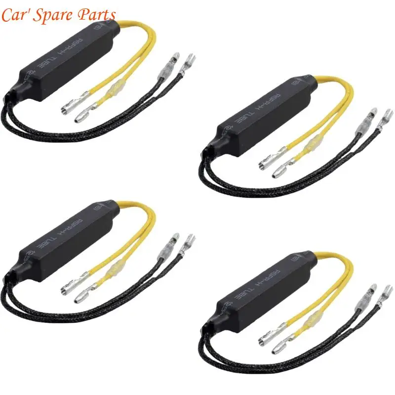 Y4UA 4PCS Motorcycle Turn Decoders Resistors Eliminate LED Bulb Error Codes