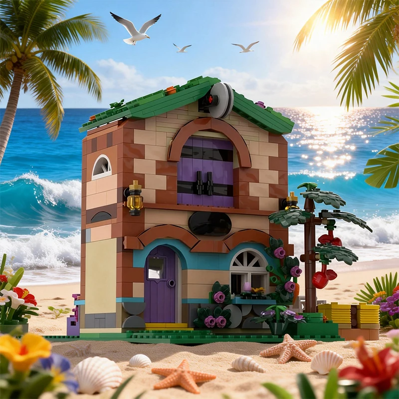 บ้านฟาร์มแบบประกอบเอง 831 ชิ้น - ชุดดัดแปลงจากชุด 42654 MOC ของเล่นตัวต่อแบบประกอบเอง DIY ของขวัญวันเกิด