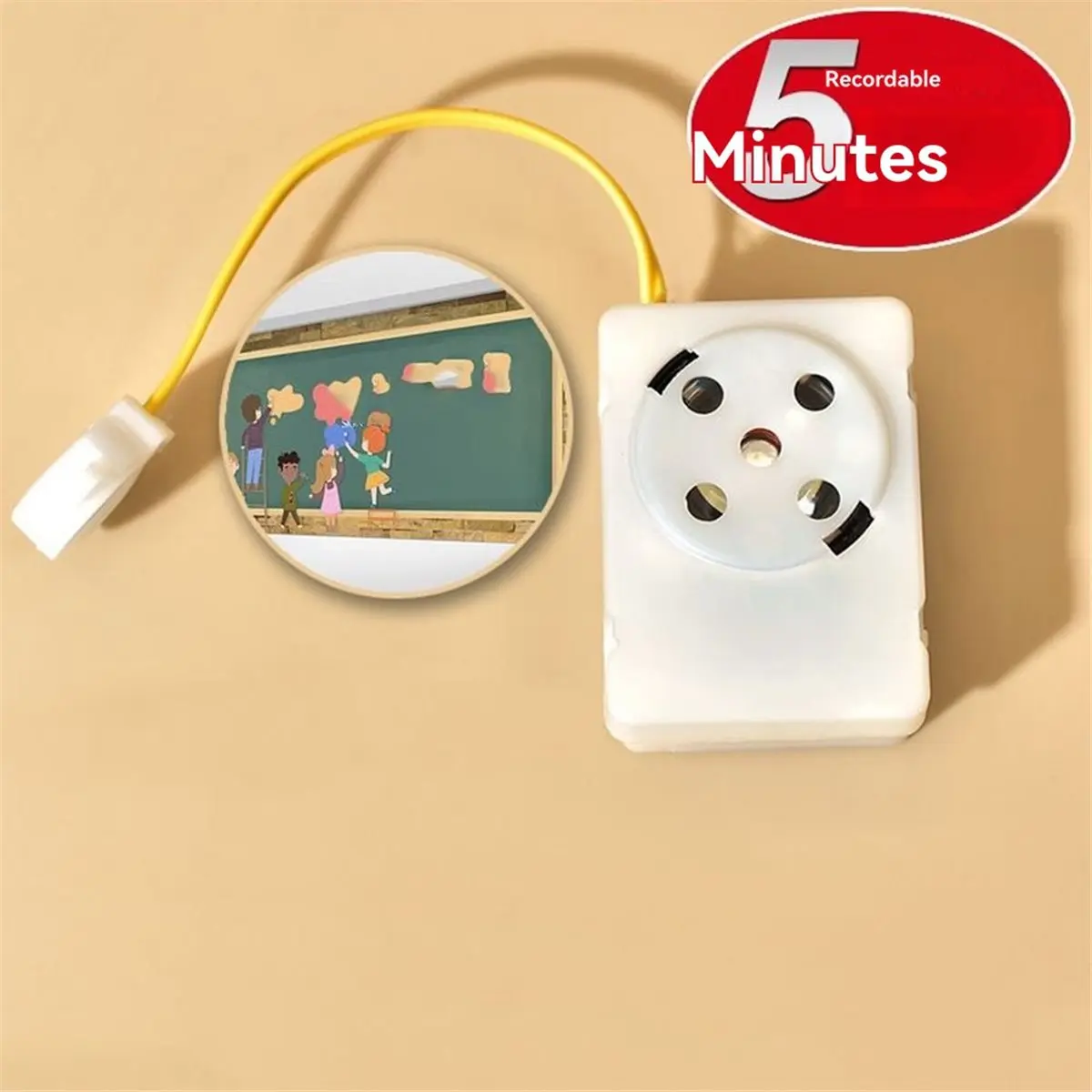 popop 40Pcs 5Min Recording Module DIY Music Squeeze Boxes Press-to-Play with Built-in Recorders for Plush Toy Fabric Dolls