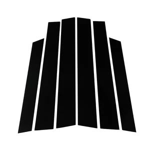 أعمدة عمود أسود باينو لامعة ، صب الباب ، تقليم النافذة ، ملحقات غطاء الملصق ، يصلح لهوندا CR-V 2007 ، 2008 ، 2009 ، 2010 ، 2011 6 إطار باب المبيعات الرئيسية هوندا فيت 2008 - رقم 1