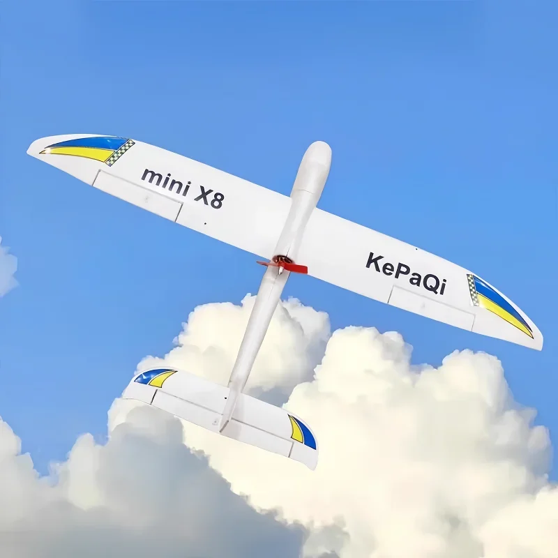 Mini versión del sky surfer X8, modelo de avión, planeador de ala fija, máquina de práctica de entrada, control remoto eléctrico de 800mm