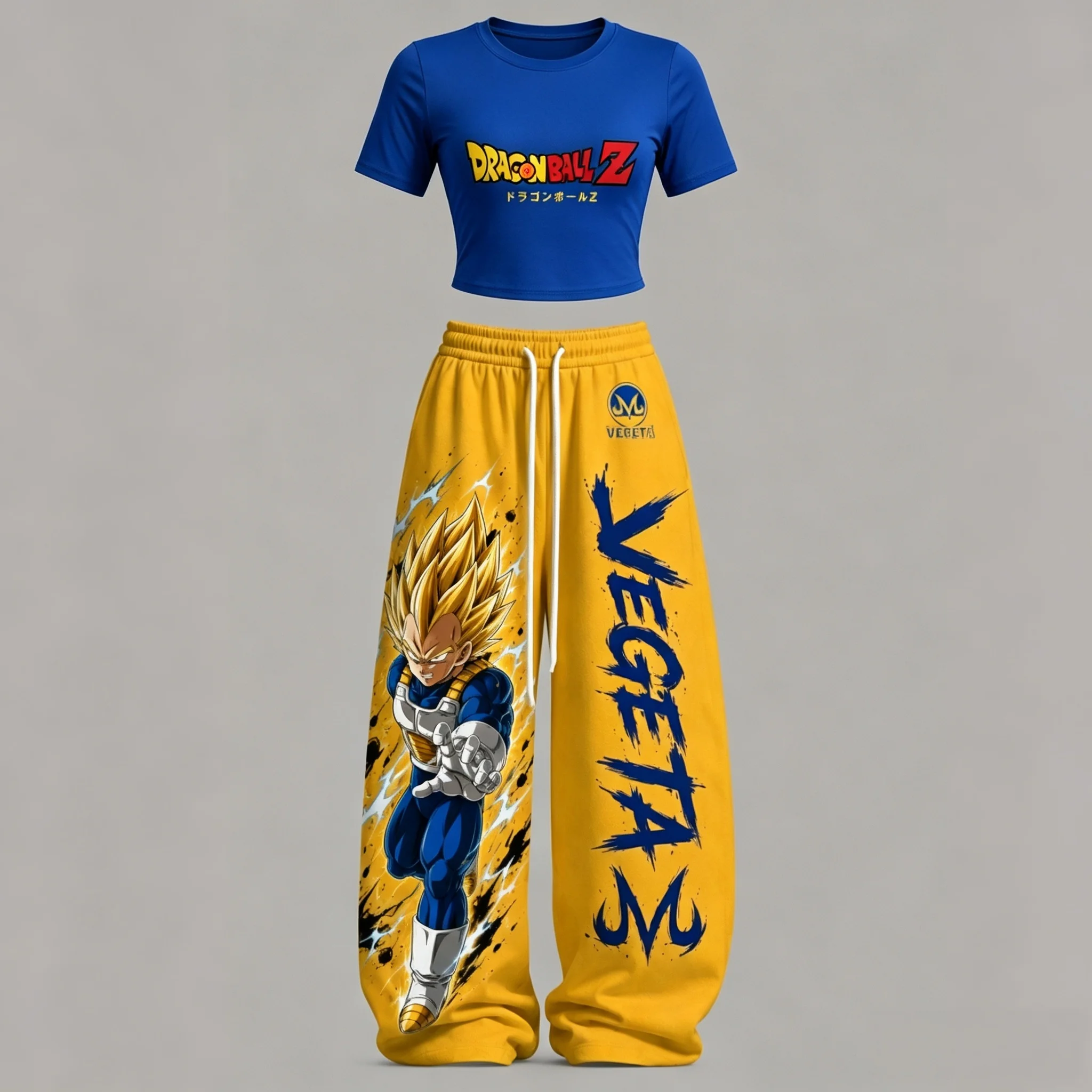 Trendy Unisex 2 Piece Collectible Dragon Ball Goku Anime Outfit Soft Fabric Set Ideal For Night Out Casual Street Style Looks