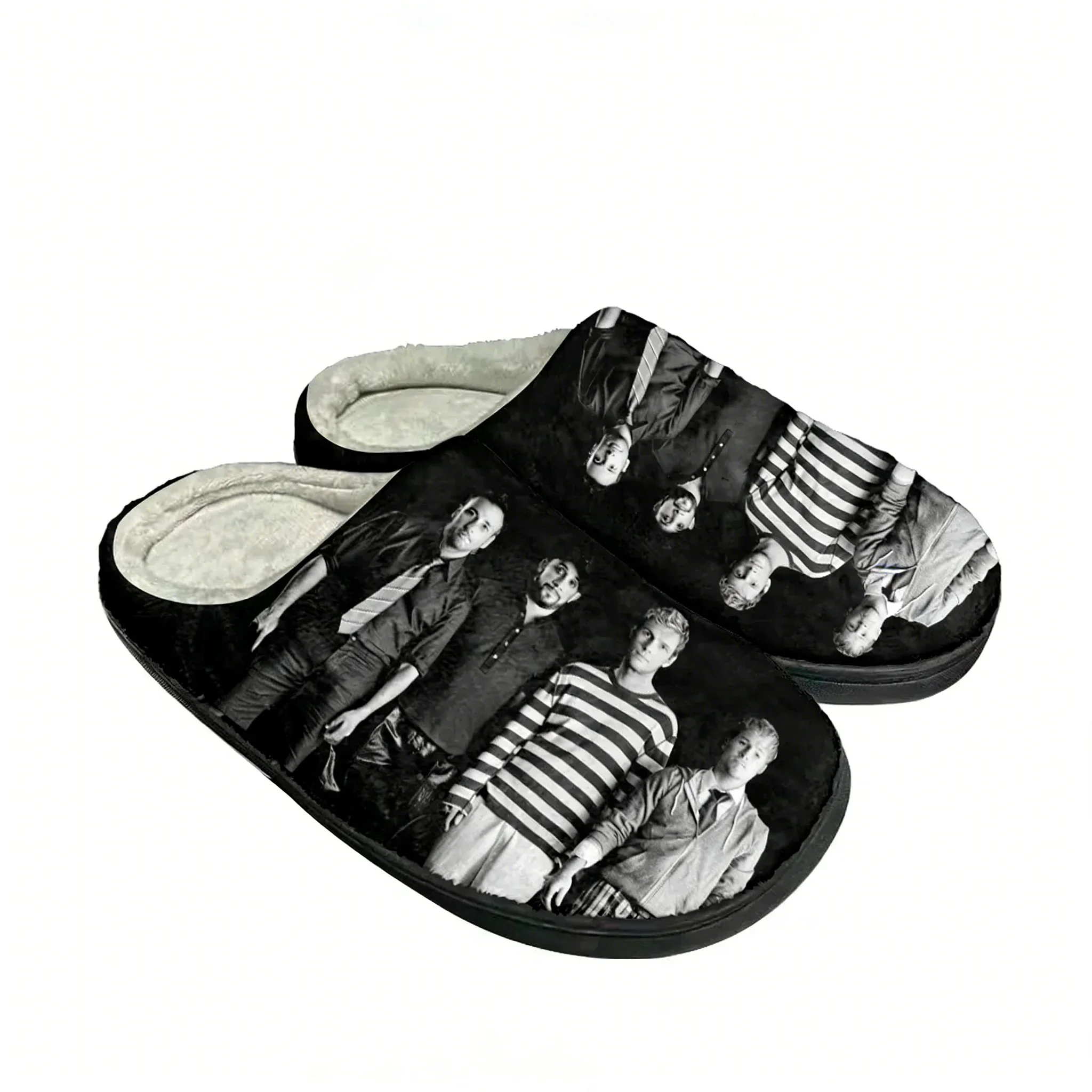 Hot Backstreet Boys Fashion Cotton Custom Slippers Mens Womens Teenager Plush Casual Keep Warm Shoes Thermal Comfortable Slipper view 2