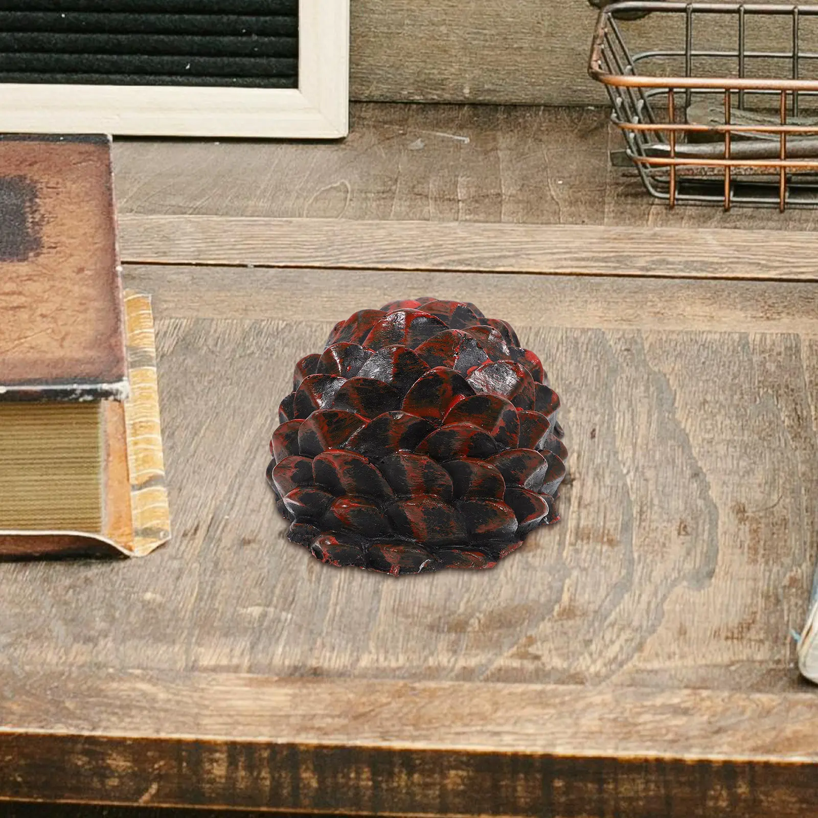 

Скрытый ящик для хранения ключей в виде сосновой шишки из смолы для сада, двора, входной двери, безопасное и незаметное хранение запасных ключей