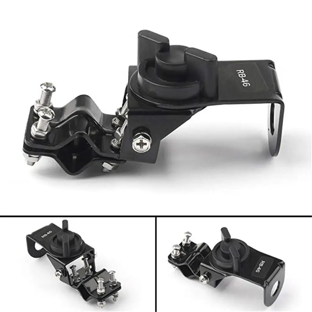 Adjustable Mobile Car Antennas Mount No Drilling Black Metal Bracket for VHF UHF Radio Use