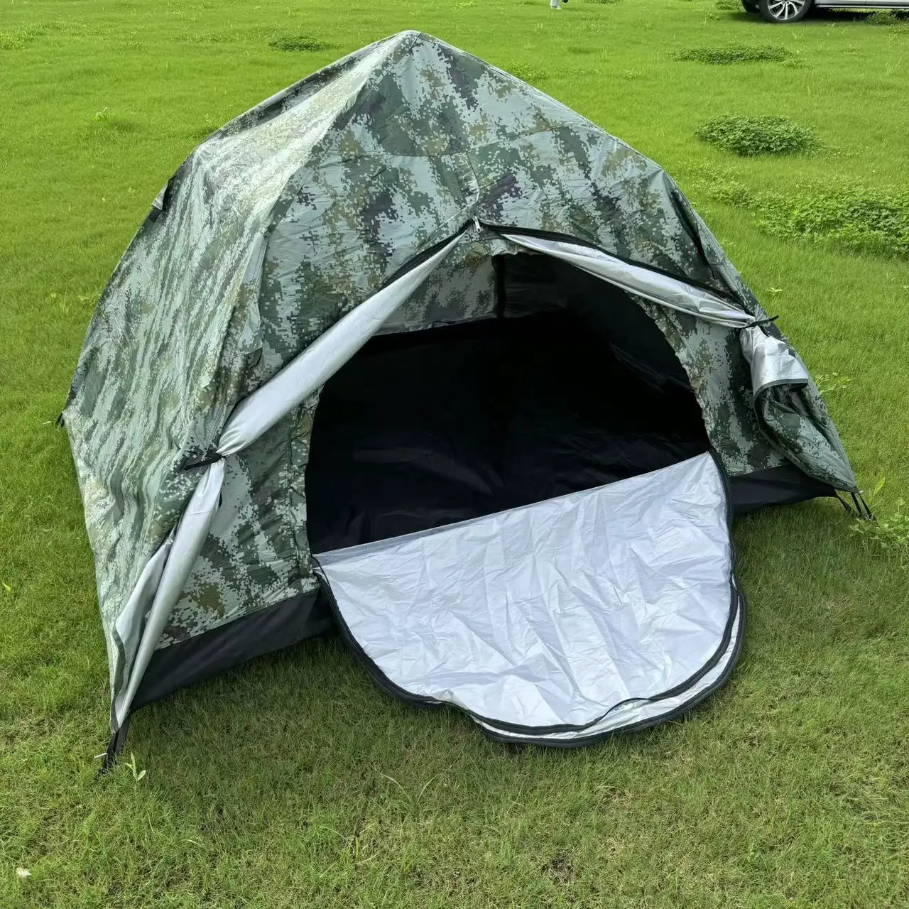 Automatic Pop Up Camping Tent In Stock Fake Double Layer Portable Foldable Instant Setup Waterproof Beach Sun Shelter Outdoor