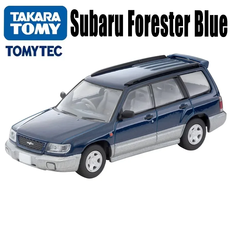 TAKARA TOMY TOMYTEC 1/64 TLV-N328a Subaru Forester niebieski zabawkowy pojazd silnikowy odlewany metalowy model