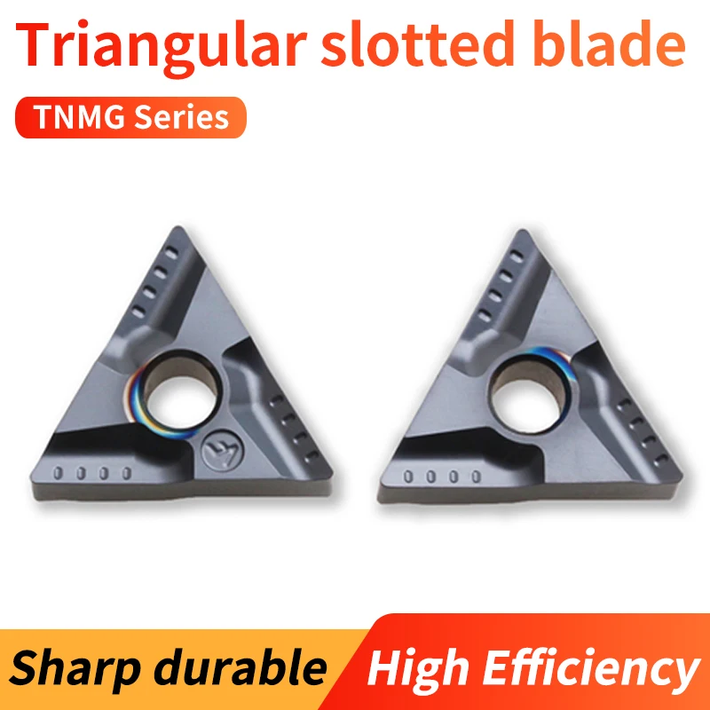

VOKET TNMG160404R-VF LF6008 Stainless Steel Triangular Slotting Cutting Tool Particle Blade