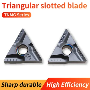 VOKET TNMG160404R-VF LF6008 Stainless Steel Triangular Slotting Cutting Tool Particle Blade