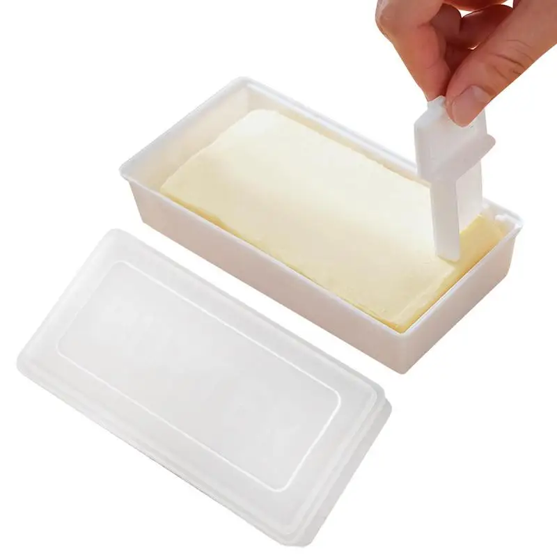 

Butter Container For Fridge Sealing French Butter Keeper Dish With Slicer Countertop Butter Box For Refrigerator Storage Home