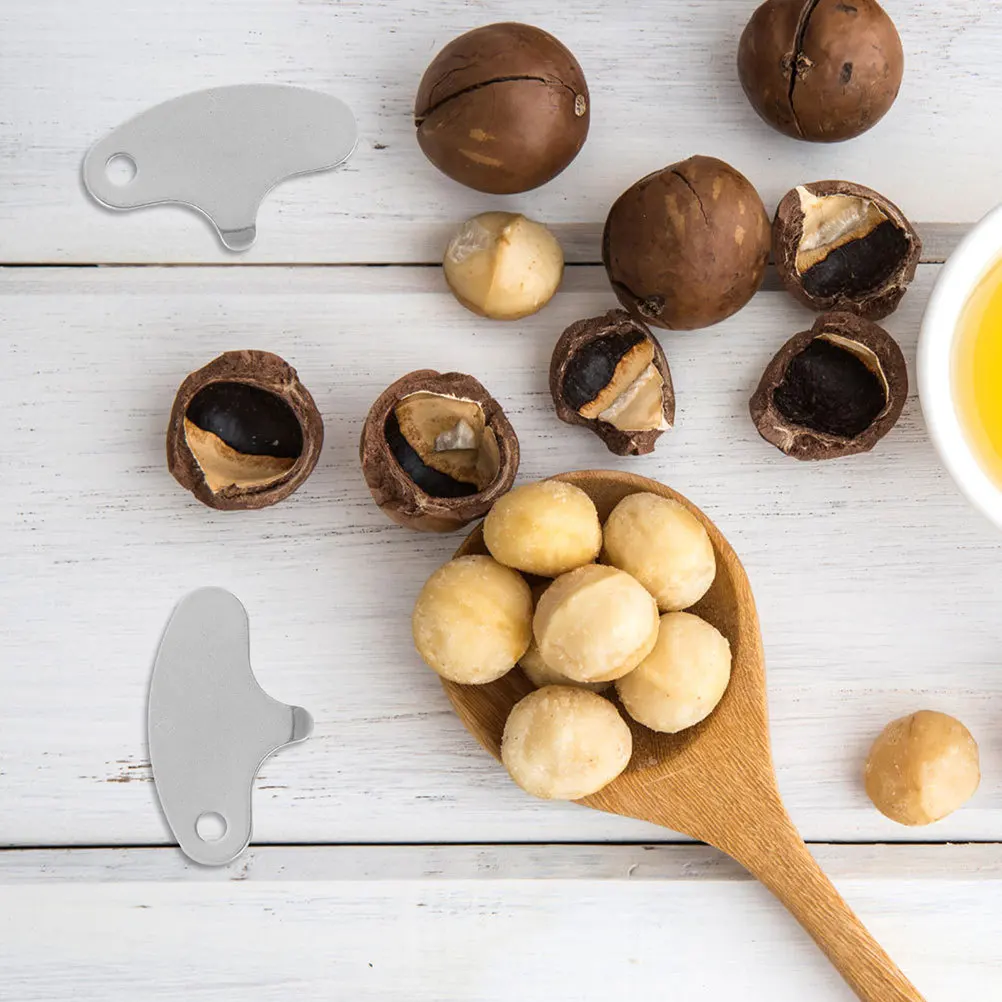 

20Pcs Macadamia Nut Opener Sturdy Iron Plate Handheld Cracker Tool for Walnut Chestnut Sheller Fast Efficient Kitchen Cooking