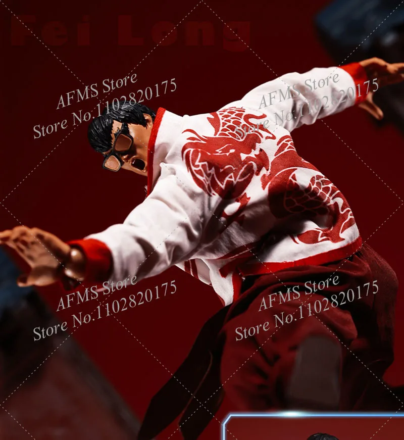 ألعاب العاصفة 1/12 الرجال الجندي طباعة معطف السراويل الكونغ فو موحدة فنون الدفاع عن النفس بدلة تدريب الزي ‌   تناسب جسم شخصية الحركة مقاس 6 بوصة