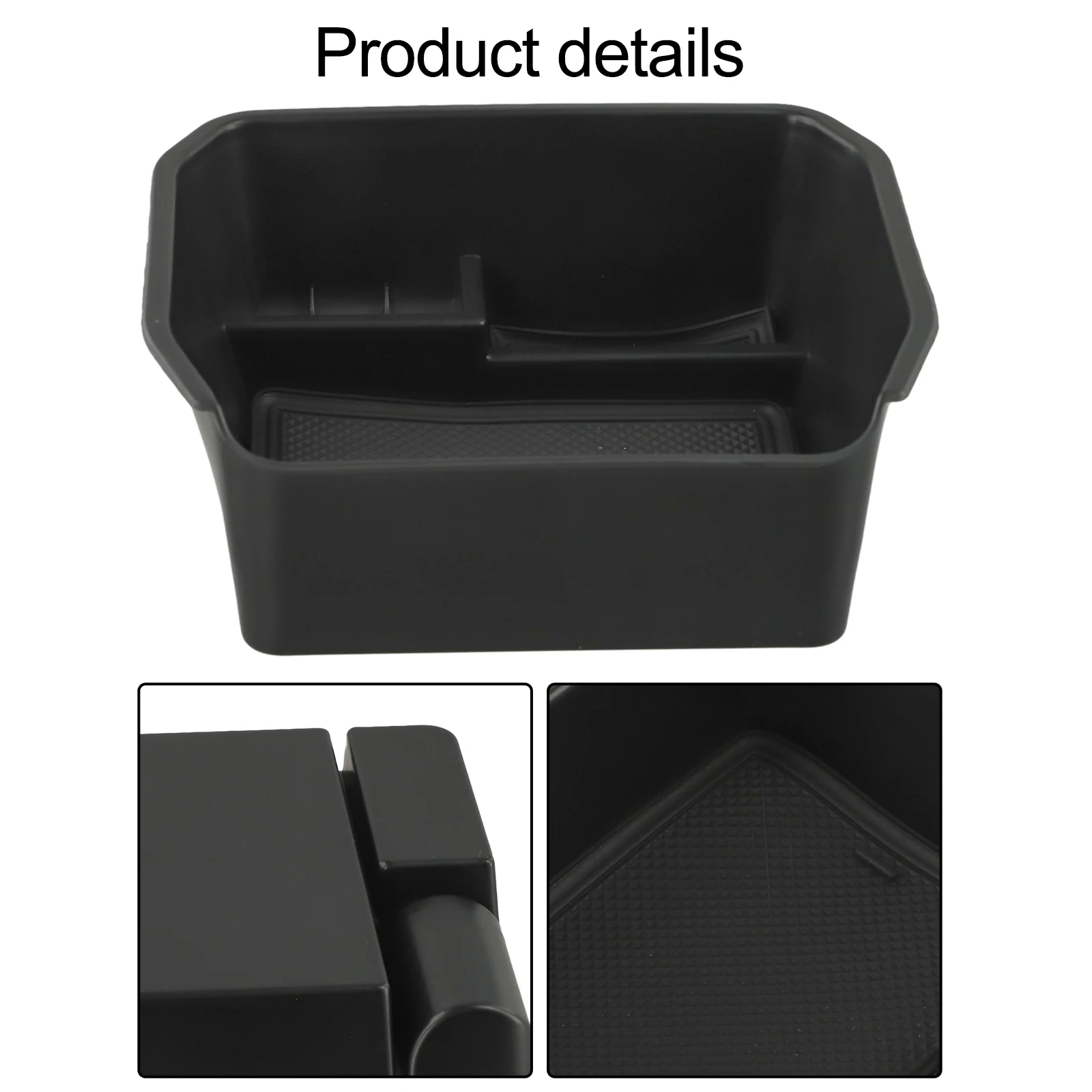 

Console Storage Solution Central Control Organizer Dual-tier Design Efficient Storage Solution Essential Items Organizer