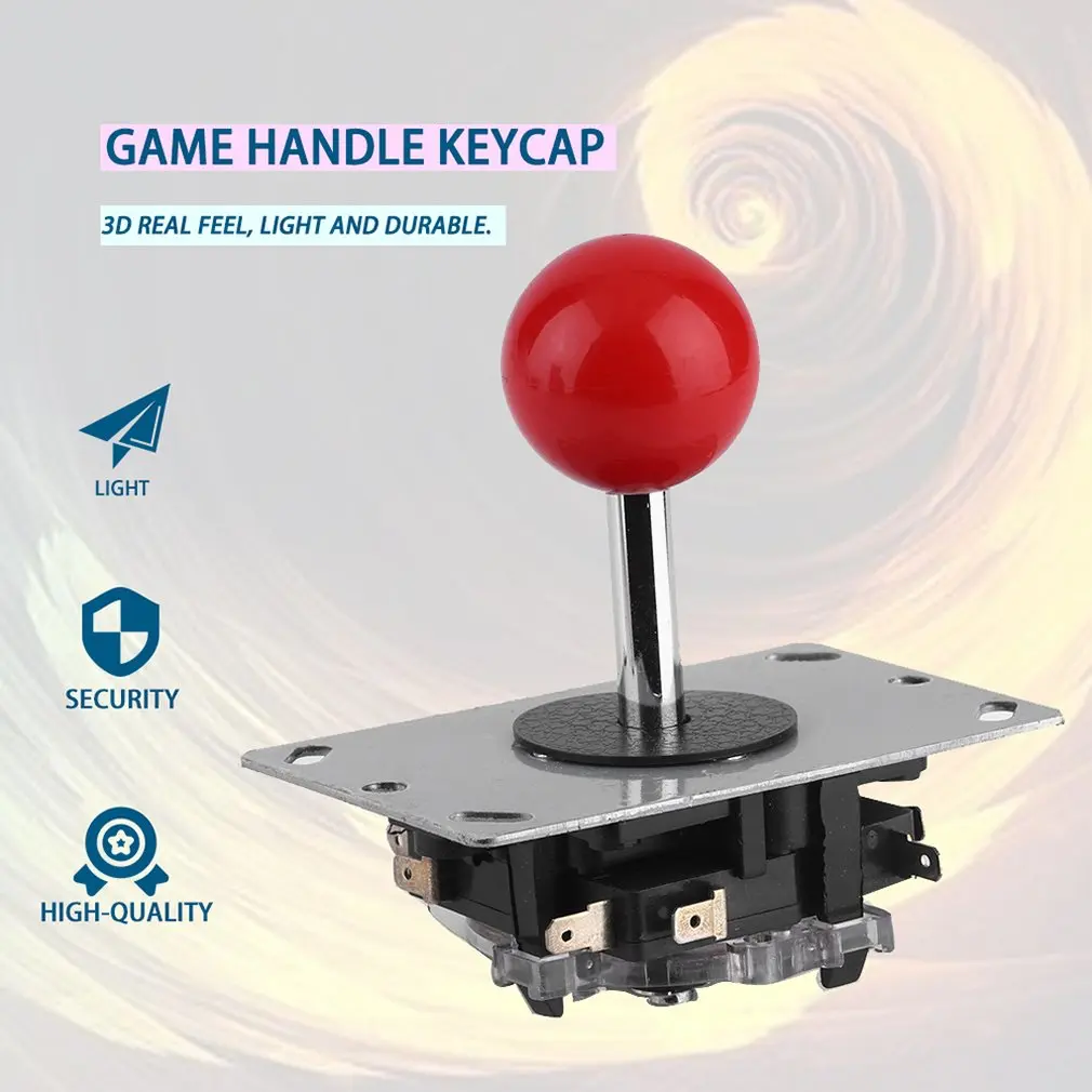 8 Way Adjustable Joystick Arcade Joystick DIY Joystick Fighting Stick Parts for Game Video Arcade Very Rugged Construction Red B