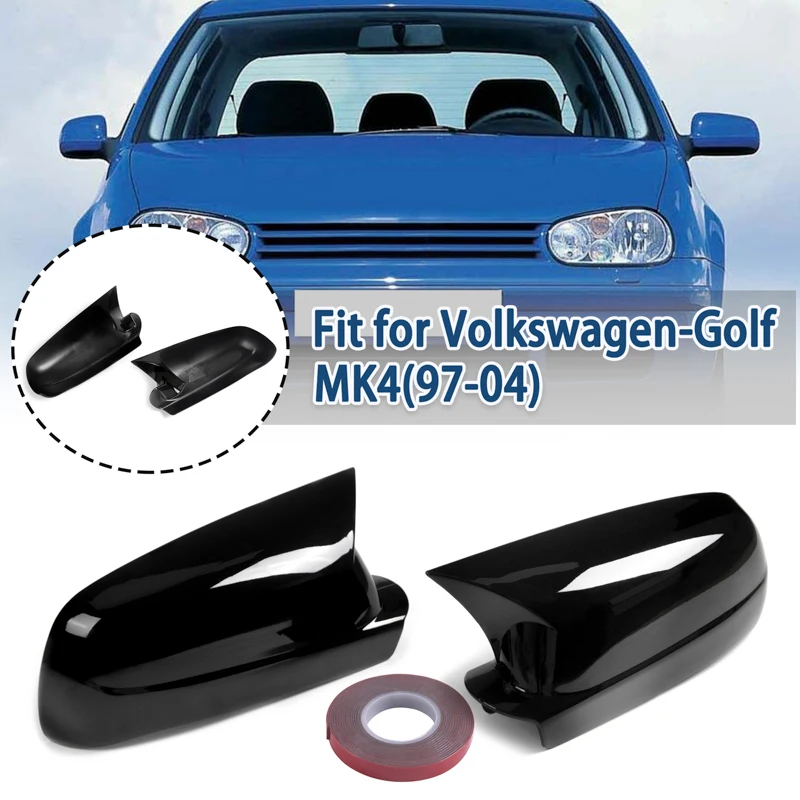 Rhyming Rearview Mirror Cover Replacement For VW Golf 4 MK4 GTI R 1997-2004 Bora Jetta Passat B5 1998-2005 Side Wing Mirror Cap