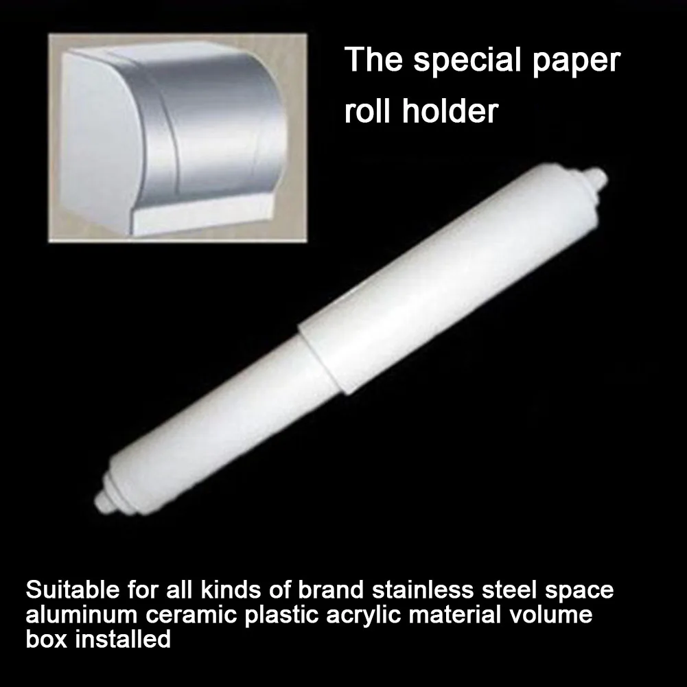 1/3 Stuks Wit Plastic Toiletrolhouder Vervanging Toiletrolhouder Roller Insert Spindel Veer Flexibele Toiletpapierhouder